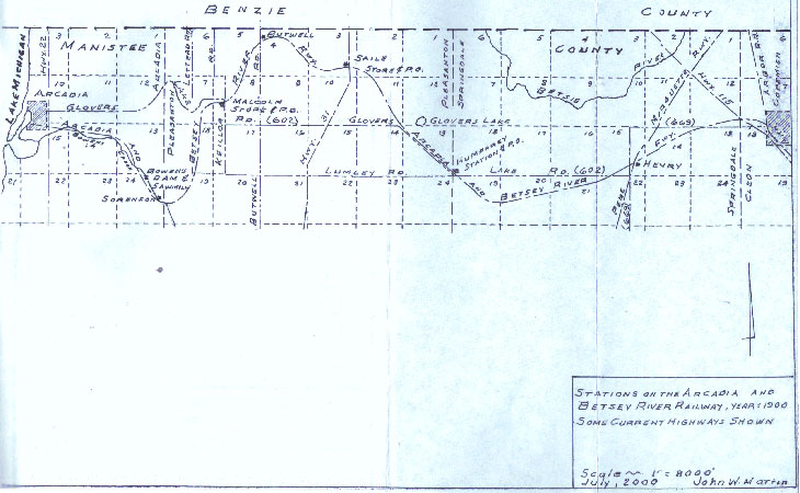 Standard Gauge Route from Arcadia to Copemish